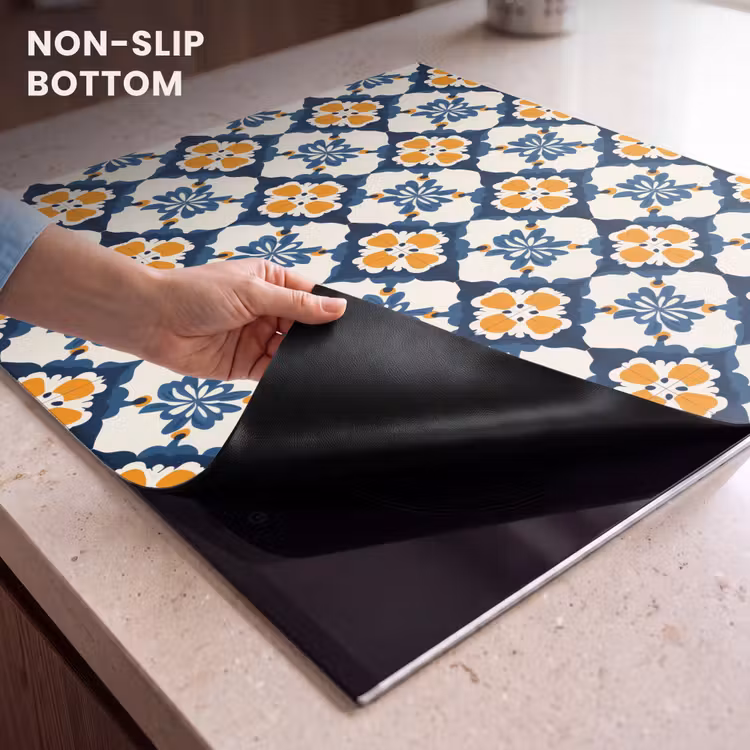 Induction hob protector - Classic - Geometric - Blue — 5