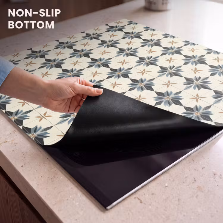 Induction hob protector - Ornamental - Ornament - Blue — 5
