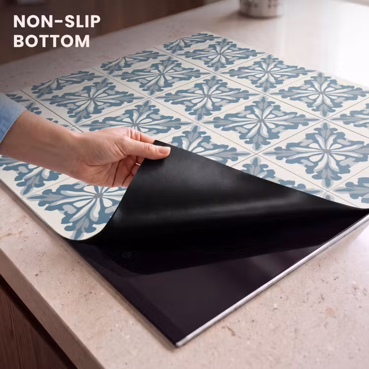 Induction hob protector - Pattern - Tile - Blue — 5