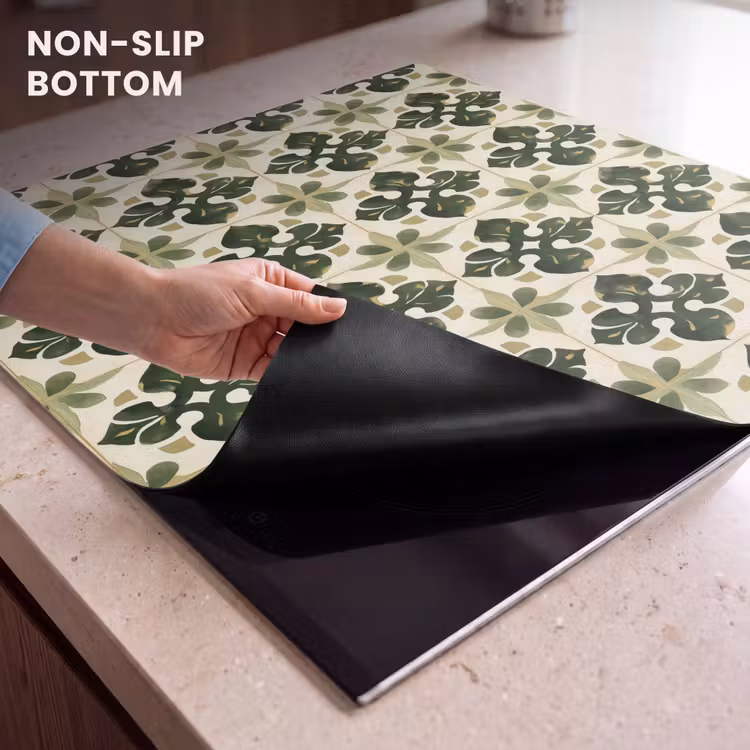 Induction hob protector - Pattern - Tile - Green — 5