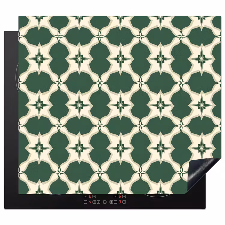 Induction hob protector - Tile - Classic - Green — 1