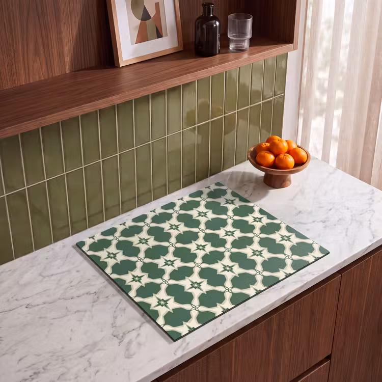 Induction hob protector - Tile - Classic - Green — 4