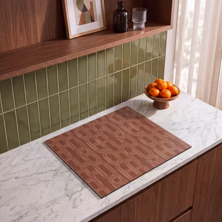 Induction hob protector - Abstract - Texture - Brown — 4