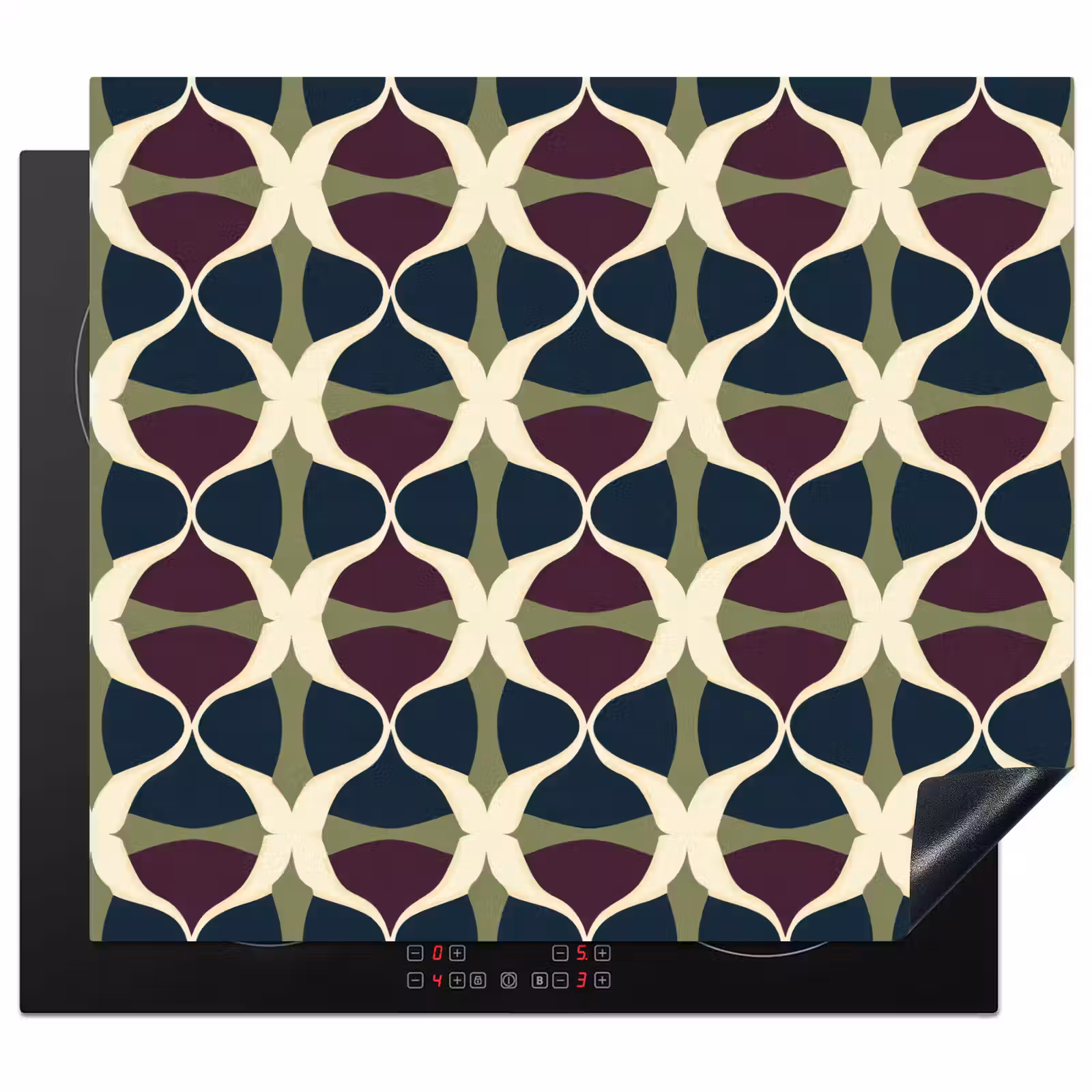 Induction hob protector - Abstract - Retro - Colorful — 1