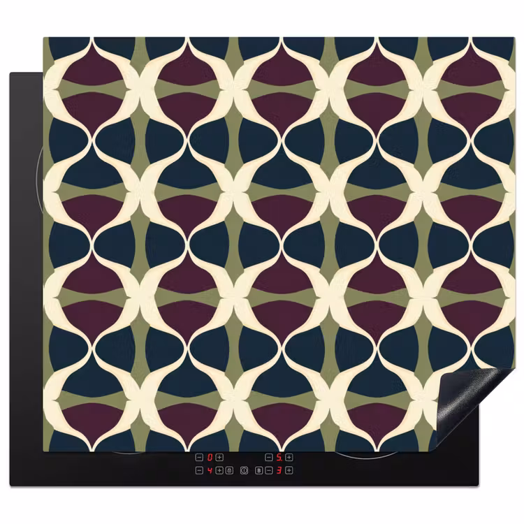 Induction hob protector - Abstract - Retro - Colorful — 1