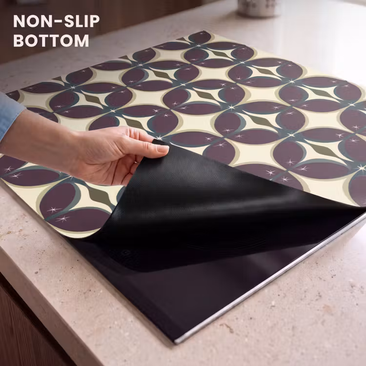 Induction hob protector - Circle - Retro - Colorful — 5