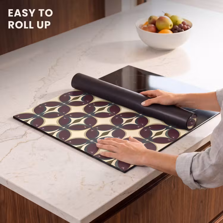 Induction hob protector - Circle - Retro - Colorful — 6
