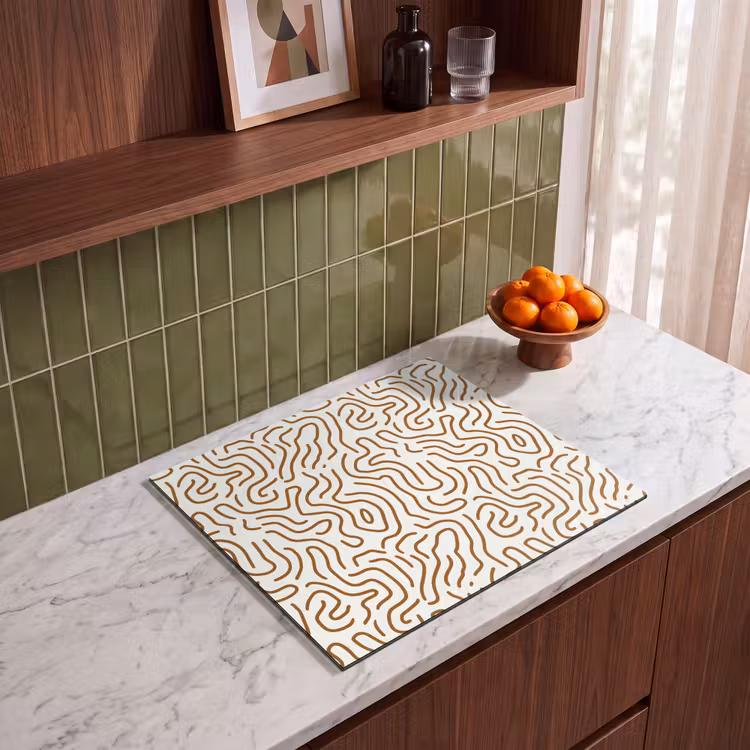 Induction hob protector - Minimalist - Pattern - Terracotta — 4