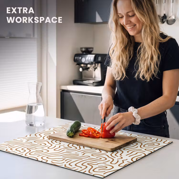 Induction hob protector - Minimalist - Pattern - Terracotta — 7
