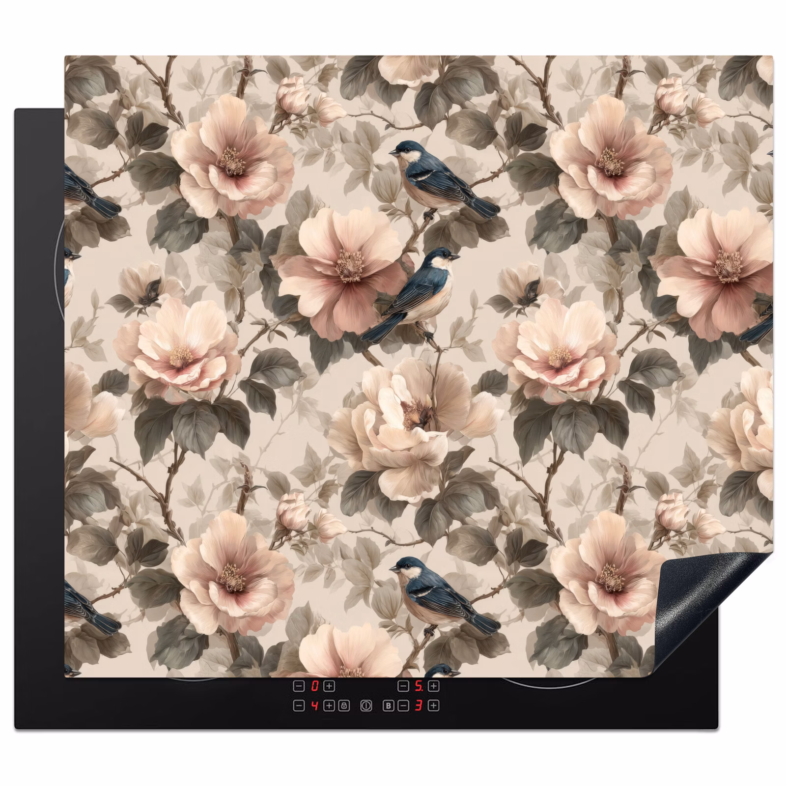 Induction hob protector - Classic - Birds - Colorful — 1