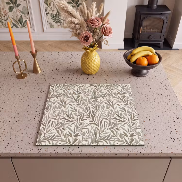 Induction hob protector - Branches - Botanical - Taupe — 3