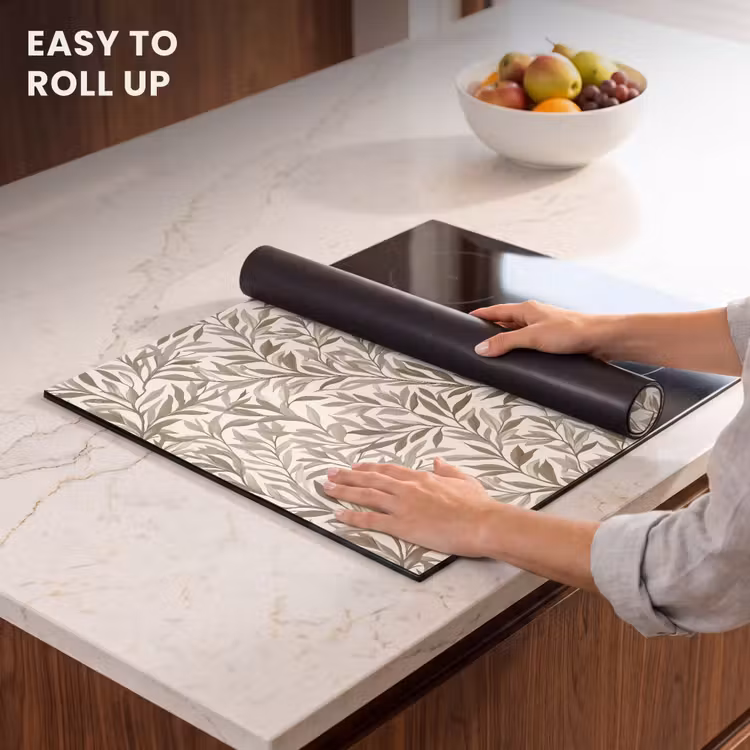 Induction hob protector - Branches - Botanical - Taupe — 6