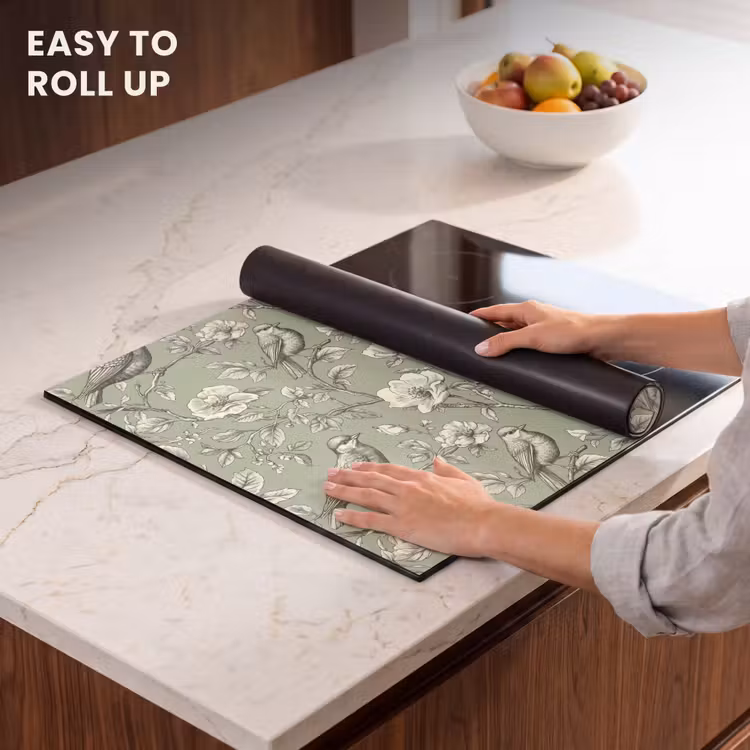 Induction hob protector - Classic - Botanical - Green — 6