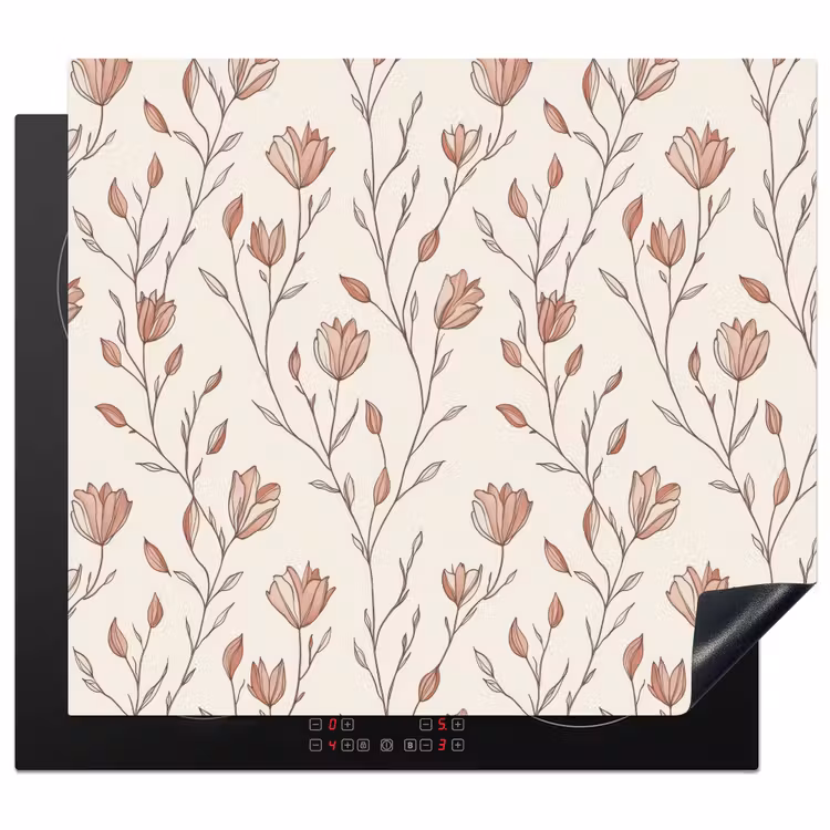 Induction hob protector - Pattern - Classic - Pink — 1
