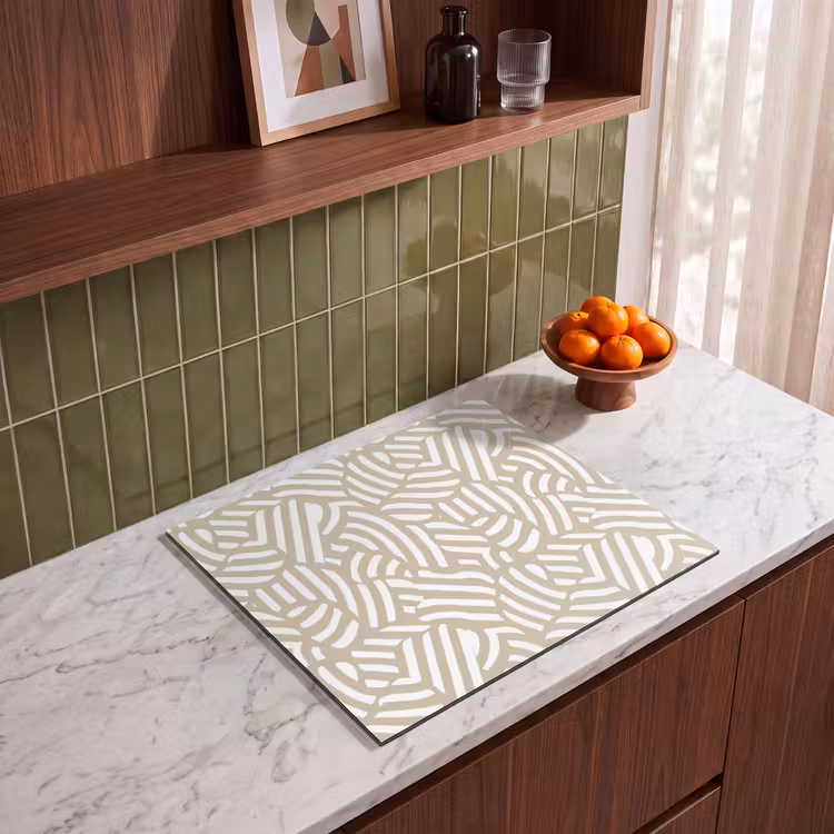 Induction hob protector - Abstract - Modern - Beige — 4