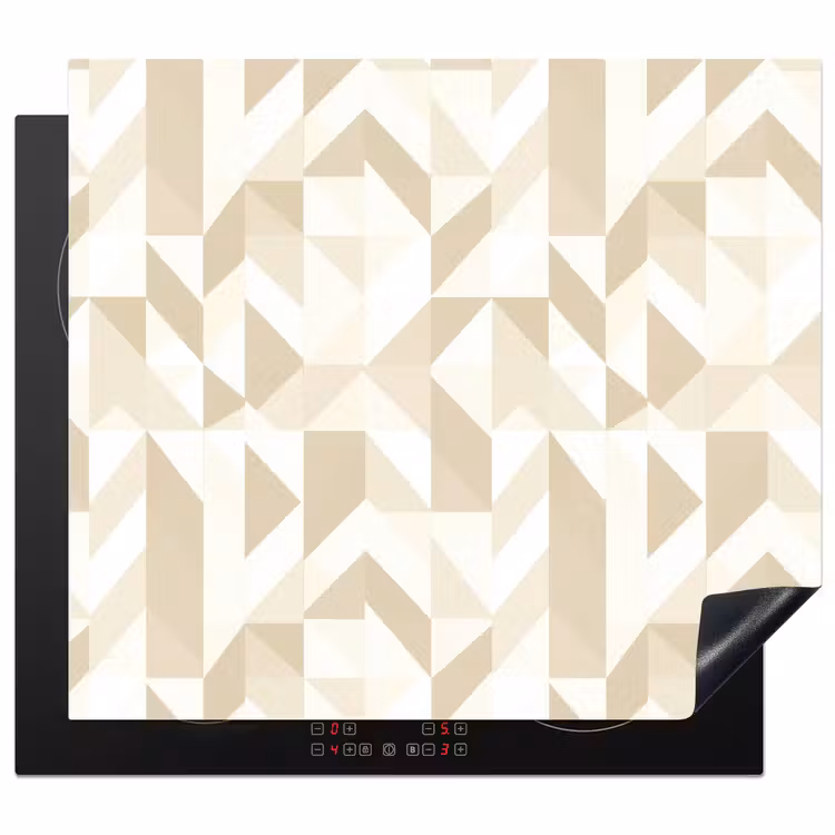Induction hob protector - Modern - Abstract - Beige — 1