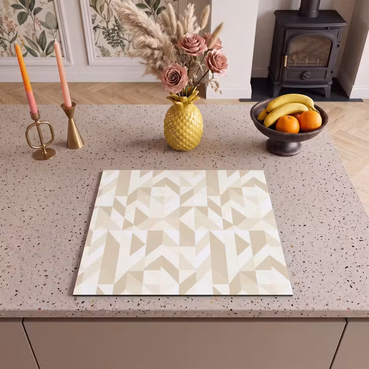 Induction hob protector - Modern - Abstract - Beige — 3
