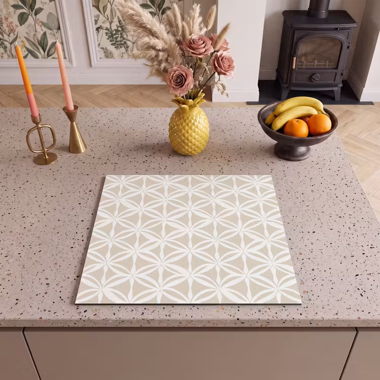 Induction hob protector - Motif - Modern - Beige — 3