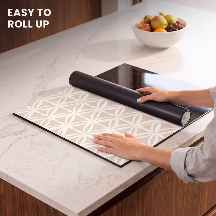 Induction hob protector - Motif - Modern - Beige — 6