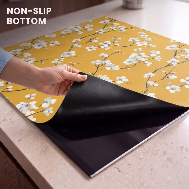 Induction hob protector - Blossom Branch - Watercolor - Yellow — 5