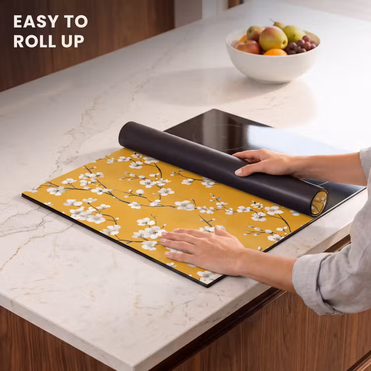 Induction hob protector - Blossom Branch - Watercolor - Yellow — 6