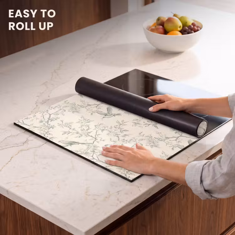 Induction hob protector - Classic - Birds - Green — 6