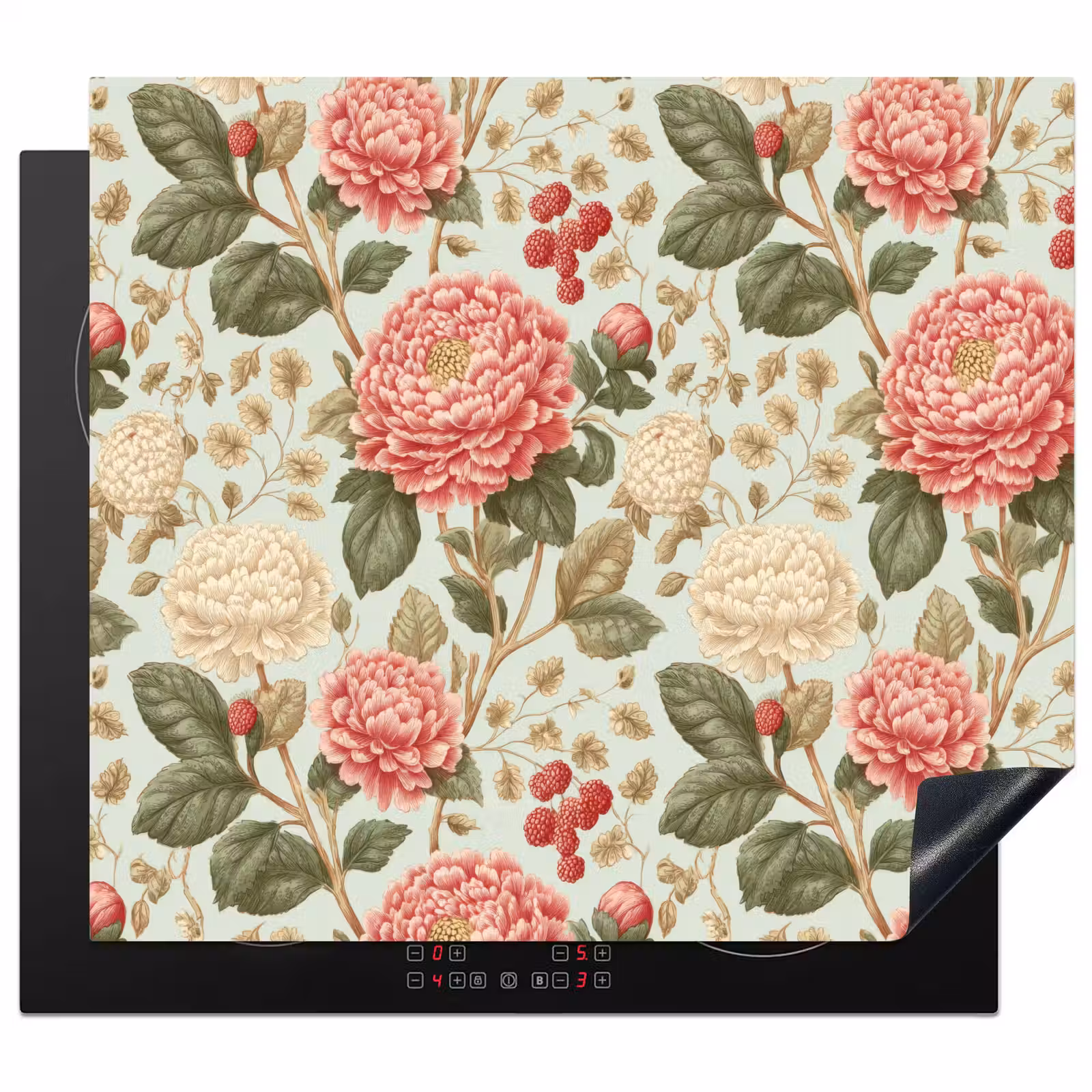 Induction hob protector - Classic - Botanical - Multicolored — 1