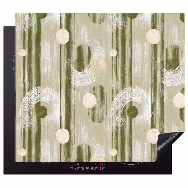 Induction hob protector - Artistic - Modern - Green — 1