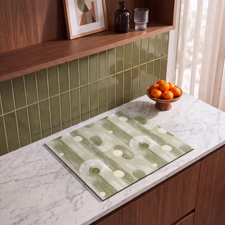 Induction hob protector - Artistic - Modern - Green — 4