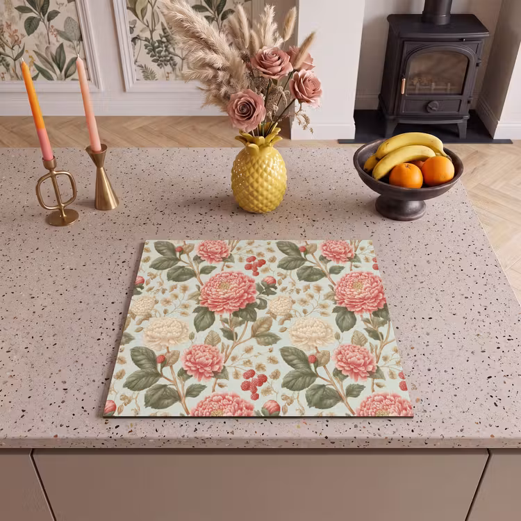 Induction hob protector - Classic - Botanical - Multicolored — 3
