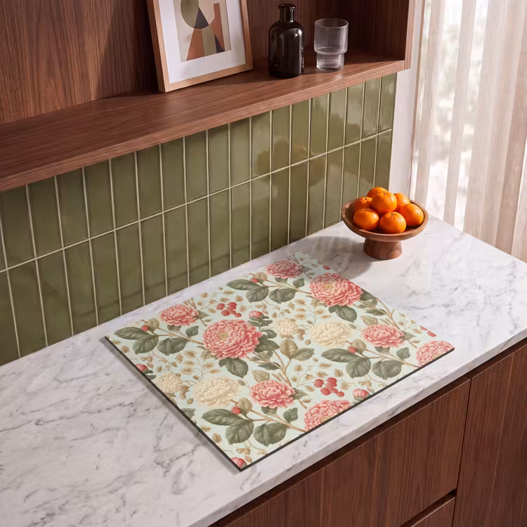 Induction hob protector - Classic - Botanical - Multicolored — 4