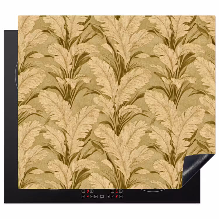 Induction hob protector - Palm leaves - Classic - Green — 1