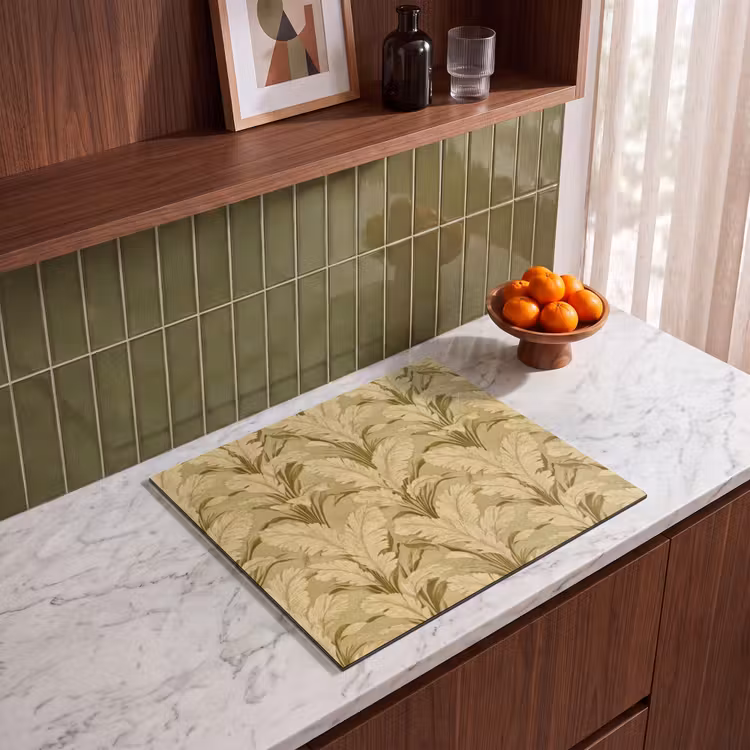 Induction hob protector - Palm leaves - Classic - Green — 4
