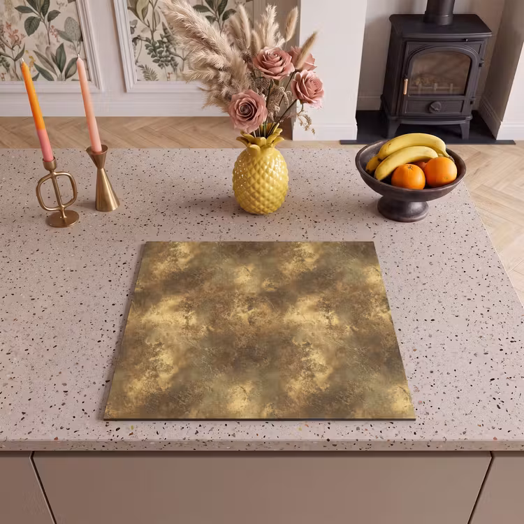 Induction hob protector - Antique - Metallic look - Gold — 3