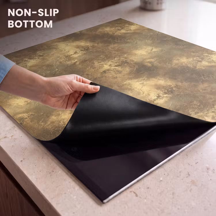 Induction hob protector - Antique - Metallic look - Gold — 5