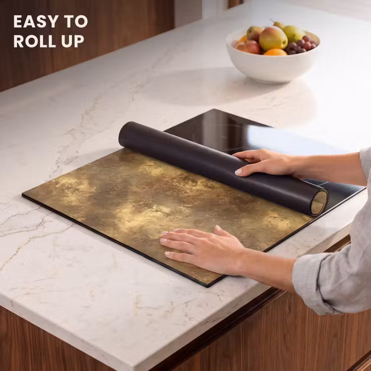 Induction hob protector - Antique - Metallic look - Gold — 6