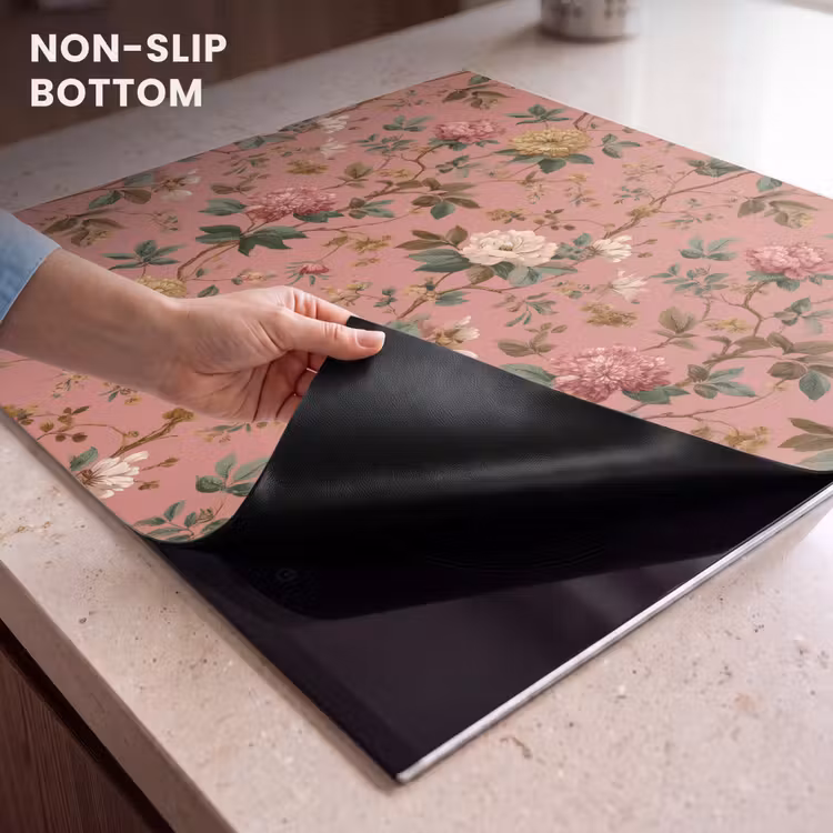 Induction hob protector - Classic - Botanical - Pink — 5