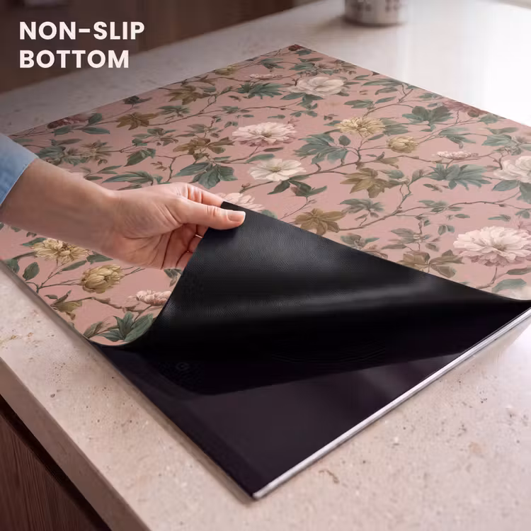 Induction hob protector - Flowers - Classic - Pink — 5