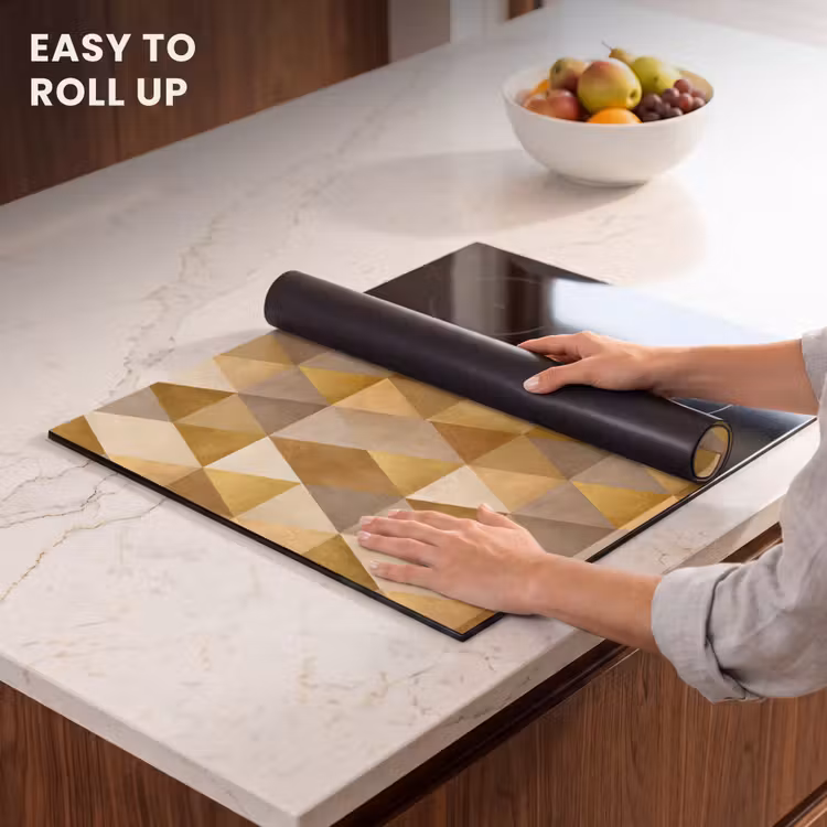 Induction hob protector - Geometric - Triangle - Gold — 6