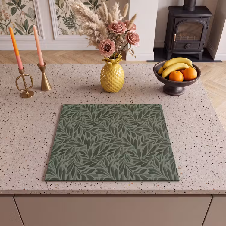 Induction hob protector - Leaves - Organic - Green — 3