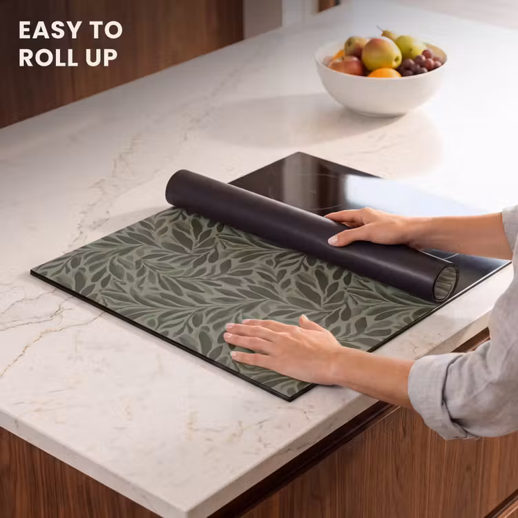 Induction hob protector - Leaves - Organic - Green — 6