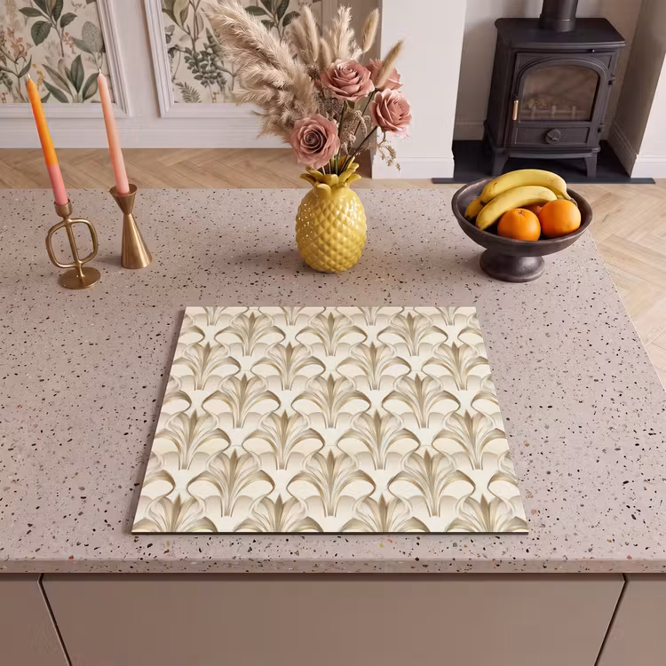 Induction hob protector - Ornament - Baroque - Gold — 3