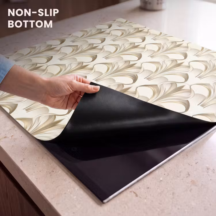 Induction hob protector - Ornament - Baroque - Gold — 5