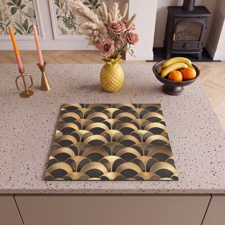 Induction hob protector - Scales - Texture - Gold — 3
