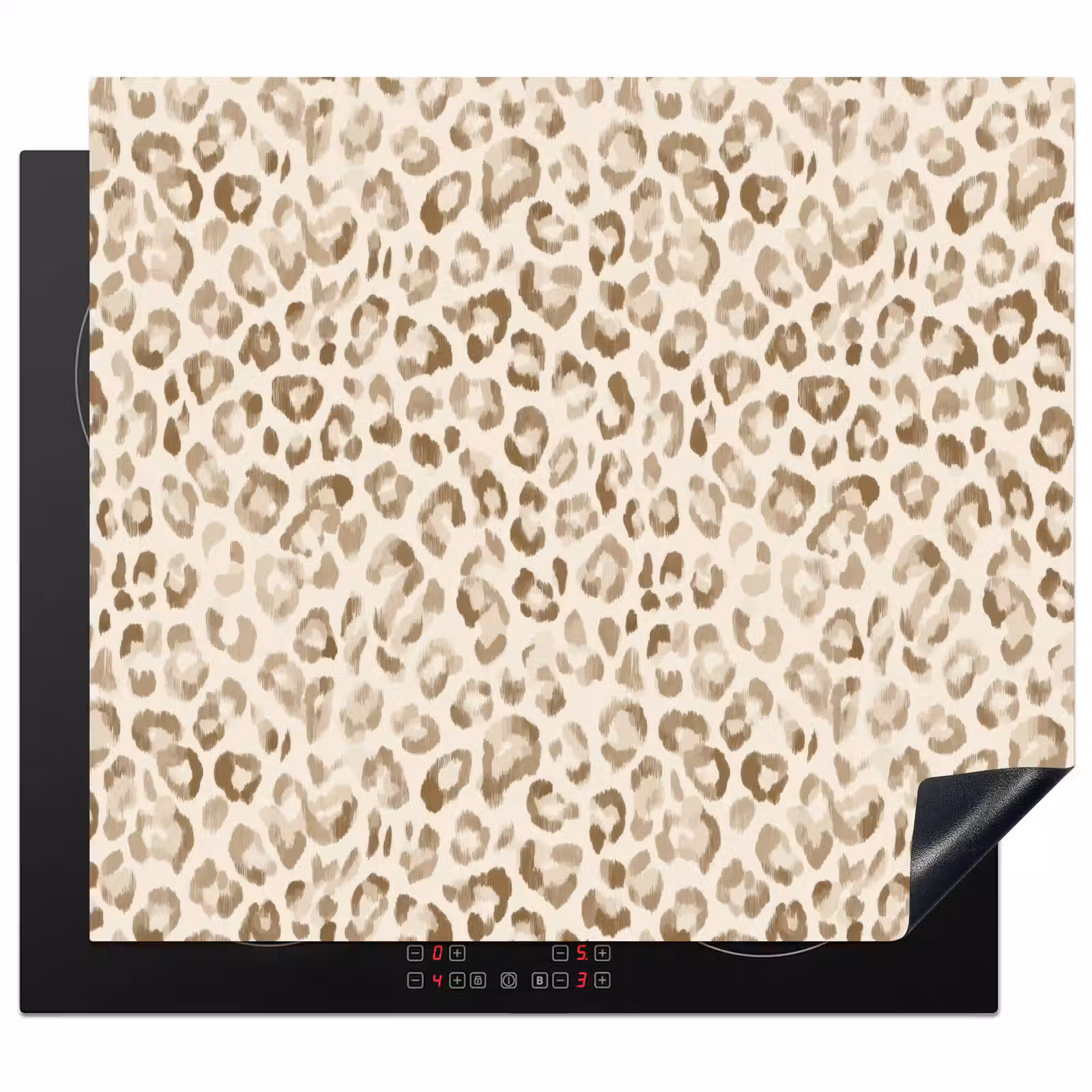 Induction hob protector - Leopard - Classic - Beige — 1