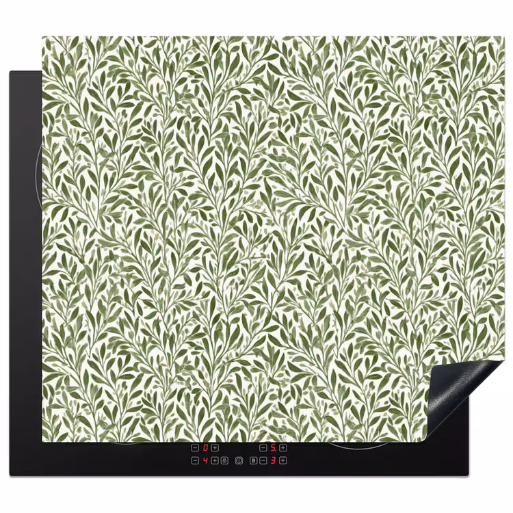 Induction hob protector - Botanical - Branches - Green — 1