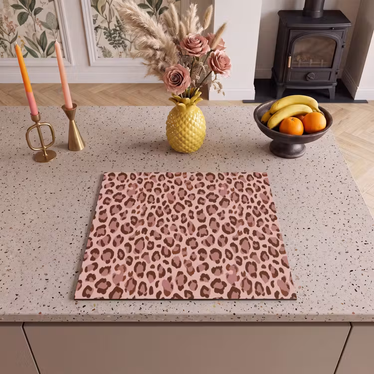 Induction hob protector - Leopard - Pattern - Pink — 3