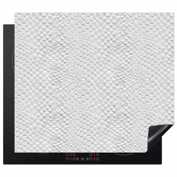 Induction hob protector - Snake - Pattern - White — 1