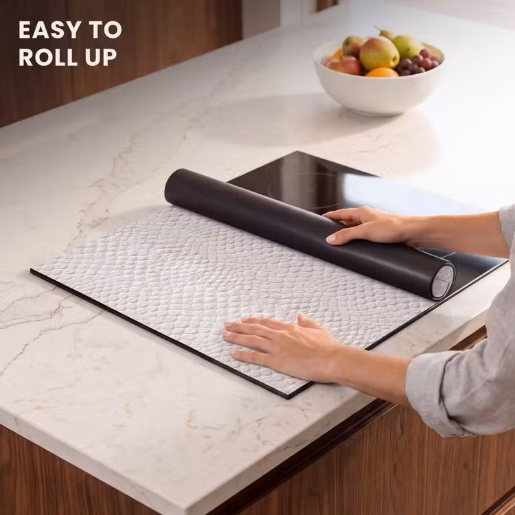 Induction hob protector - Snake - Pattern - White — 6