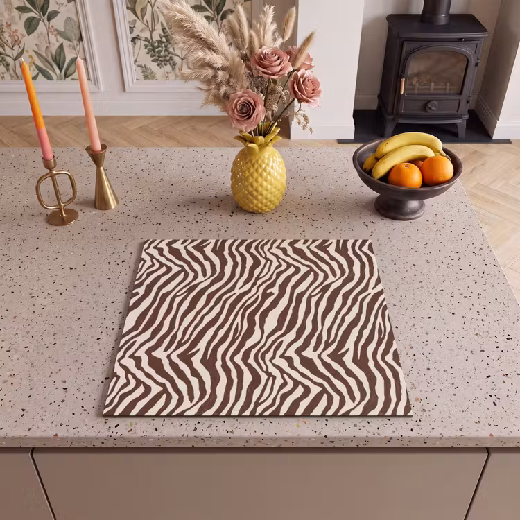 Induction hob protector - Zebra - Pattern - Black - White — 3